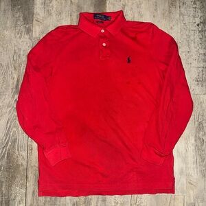 Polo by Ralph Lauren Red Long Sleeve Polo Shirt